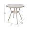 Flash Furniture Marseille French Bistro 31.5in. Tbl, Black/White Textilene, Glass Top, Bamboo Print Aluminum Frame SDA-AD641011-80-BLKWH-LTNAT-GG - alternate 6